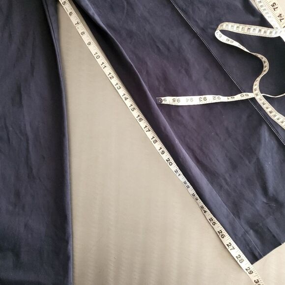 Diane Von Furstenberg DVF Kimberly Wide Leg Contrast Stitch Pants Blue size 14 - Picture 13 of 15